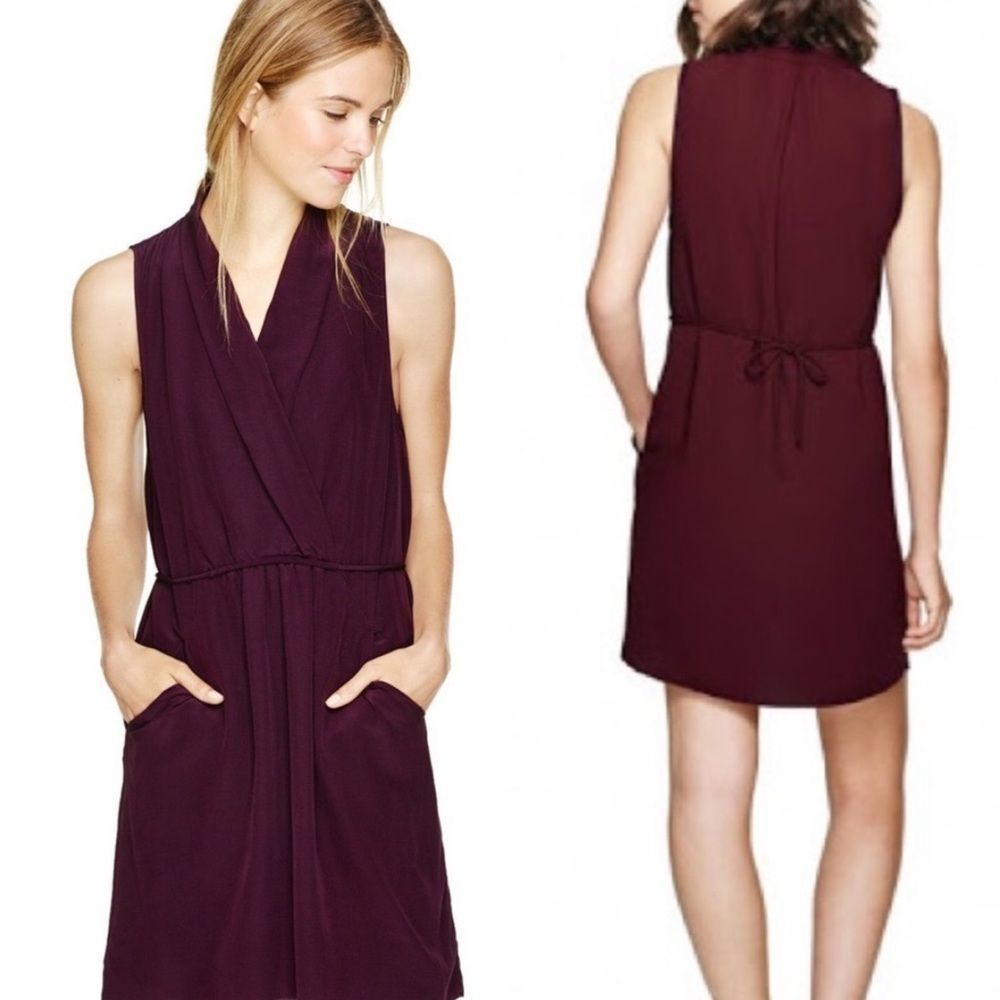 Aritzia Wilfred Sabine Dress XXS Purple Maroon